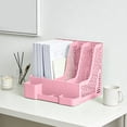 thumbnail image 6 of 4-Compartment Desktop File Organizer with Removable Pen Holder Plastic Document & Magazine Storage Rack, 6 of 6
