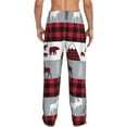 thumbnail image 3 of Daiia Buffalo Plaid Forest Men's Sleep Pant with Pockets and Drawstring,Pajama Pants-Small, 3 of 9