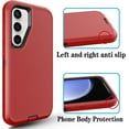 thumbnail image 4 of Galaxy S24 Plus Case S24+ Plus Case for Samsung Galaxy S24 Plus Case Military Drop Shockproof  Rugged 3 in 1 Protection Cover for Galaxy S24+ Plus Phone Case (Red+Black), 4 of 14