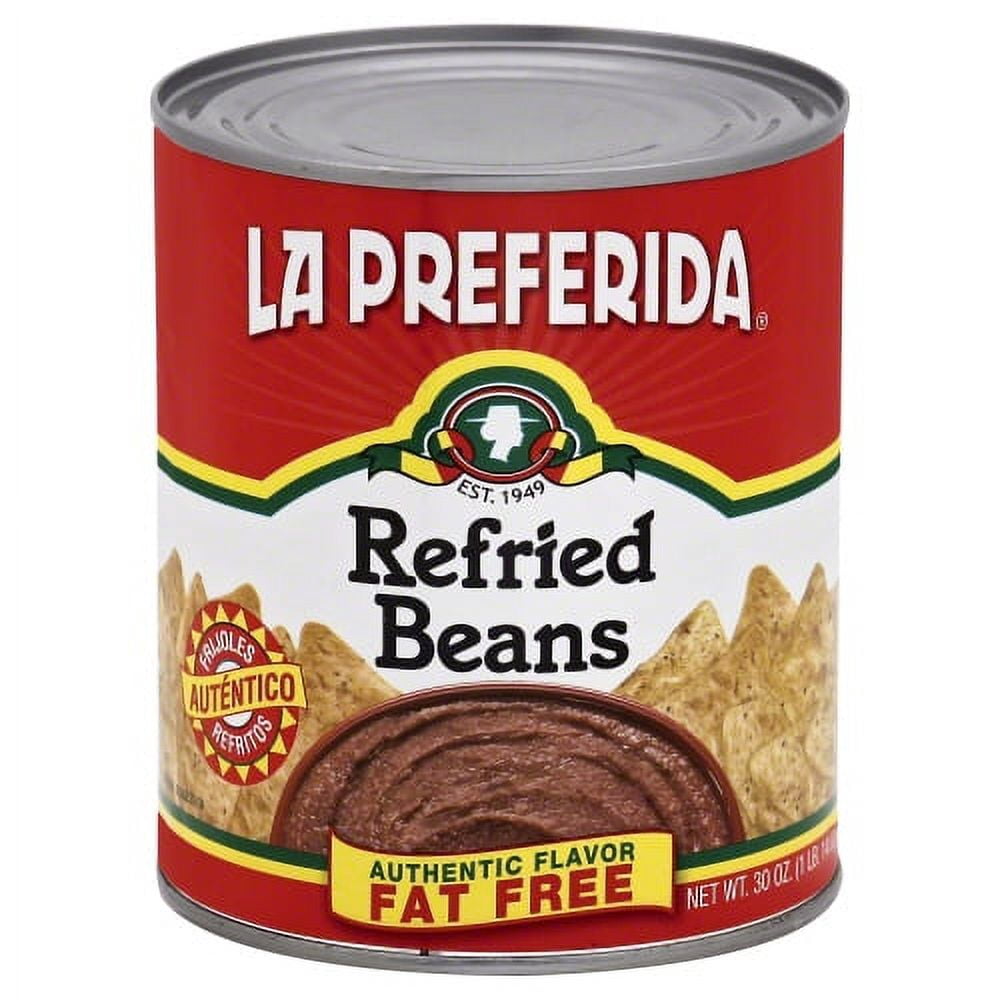 (12 pack) La Preferida Fat Free Refried Beans, 30 oz Can