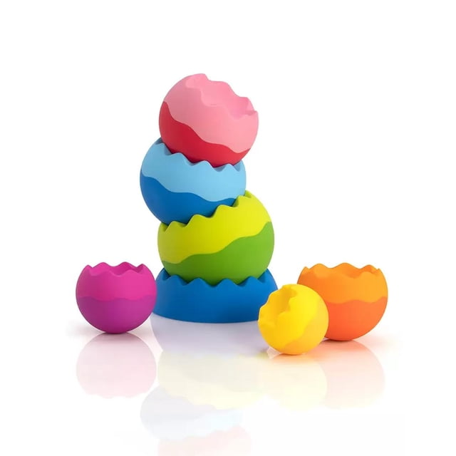 Juego De Figuras Irregulares Apilables 6m+ Fat Brain Toys multicolor