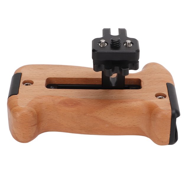 Empuñadura de Madera ANGGREK para Cámara Ergonómica Con orificio para tornillo de 1/4 de Pulgada