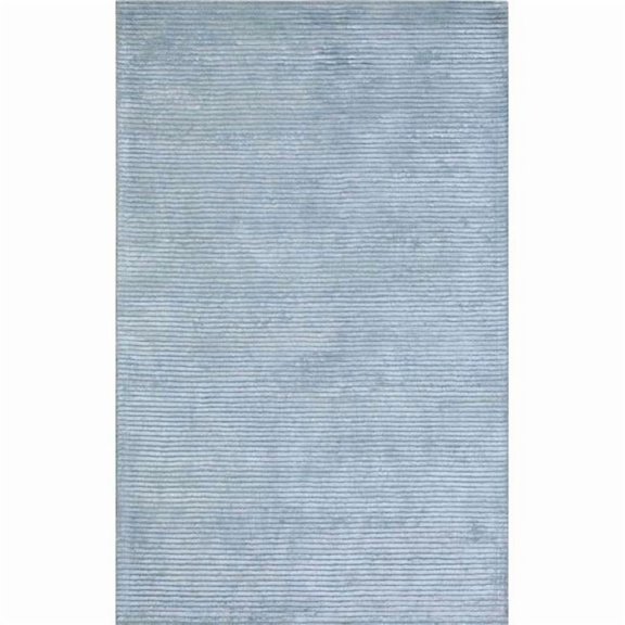 Pasargad Home Edgy 10' x 14' Hand-Tufted Silk and Wool Blue Rug, For Indoor Space and all Age of Group