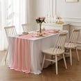 thumbnail image 7 of 10FT Light Pink Chiffon Table Runner 12x118 Inches for Wedding Reception Rustic Birthday Party Decorations, 7 of 7