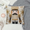 thumbnail image 2 of Leisuo Modern Abstract Throw Pillow Covers Brown Stripes White Decorative Pillow Cases 18\x18\, 2 of 5