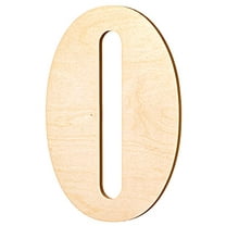 23 In. Letter O, Unfinished Vintage Wood Letter (O)