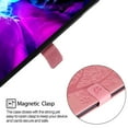 thumbnail image 3 of for iPad Pro 11 Case (2022 2021 2020 2018), iPad Air 5th 4th Generation 10.9 inch Case, Embossed Cat & Tree PU Leather Retro Shockproof Magnetic Clasp Wallet Card Slots Folio Kickstand Cover, Pink, 3 of 6