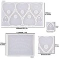 thumbnail image 2 of Moldes de resina para tableros de ouija y planchettes, 2 piezas de moldes de silicona de resina epoxi gótica para juegos de tableros de ouija, colgantes, manualidades de resina, 2 of 5