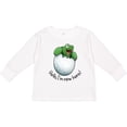 thumbnail image 3 of Inktastic Hello, I'm New Here Cute Baby Turtle Boys or Girls Long Sleeve Toddler T-Shirt, 3 of 5