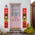 thumbnail image 3 of 1 Pair Merry Xmas Nutcracker Doorway Banner Life Size Flag Clearance Nutcracker Sunnimix Paños de cortina de puerta, 3 of 7