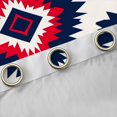 thumbnail image 4 of Manfei Ancient bohemian Aztec Curtains Pack of 2 (42x84 Each),Boho Tribal Gemetric Curtains Blackout,Red Blue White Bedroom Curtains For Men Women,Super Cozy Room Decor, 4 of 6