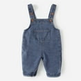thumbnail image 2 of Baby Denim Overalls Spring And Autumn Baby 0 3 Years Old Fashion Pants Boy Cute Pants Suspender Trousers Toddler Fall Clothes Kids Uniforms For Boys Kids Clothes Boys 4t-5t, 2 of 5