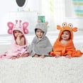 thumbnail image 3 of Just Born Love to Bathe Puppet Towel, Hippo, 3 of 3