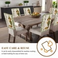 thumbnail image 4 of Happy St. Chair Covers Set of 4 Patrick's Day Retro Elves with Coin Linen Chair Back Covers Stretch Removable Washable Slipcovers Protector for Dining Room Kitchen Party Decor, 4 of 5