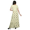 thumbnail image 4 of Moomaya Printed Two Piece Flared Skirt And Crop Top Rayon Ethnic Set For Girls, 4 of 6