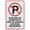 Warning Sign 1, variant on No Parking Fire Hydrant Sign For Business 8"x12" Rust Free Aluminum Uv Printed,4 Pre-Drilled Holes.DurableWeatherproof