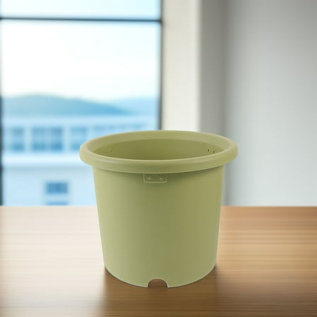 LEORX Planter Flower Pots Plastic Black 1Set