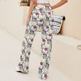 thumbnail image 4 of Hello Kitty Women's Wide Leg Yoga Pant Comfy Loose Sweatpants High Waist Lounge Casual Athletic Pant Workout Joggers Pant, 4 of 7