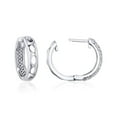 thumbnail image 4 of Kobelli 10k Gold Mini Hoop Pave Earrings HI/I, 4 of 4