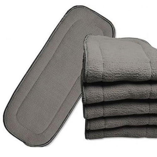 S Reusable Washable Cloth Diaper Nappy Hemp Microfiber Bamboo Charcoal Insert 