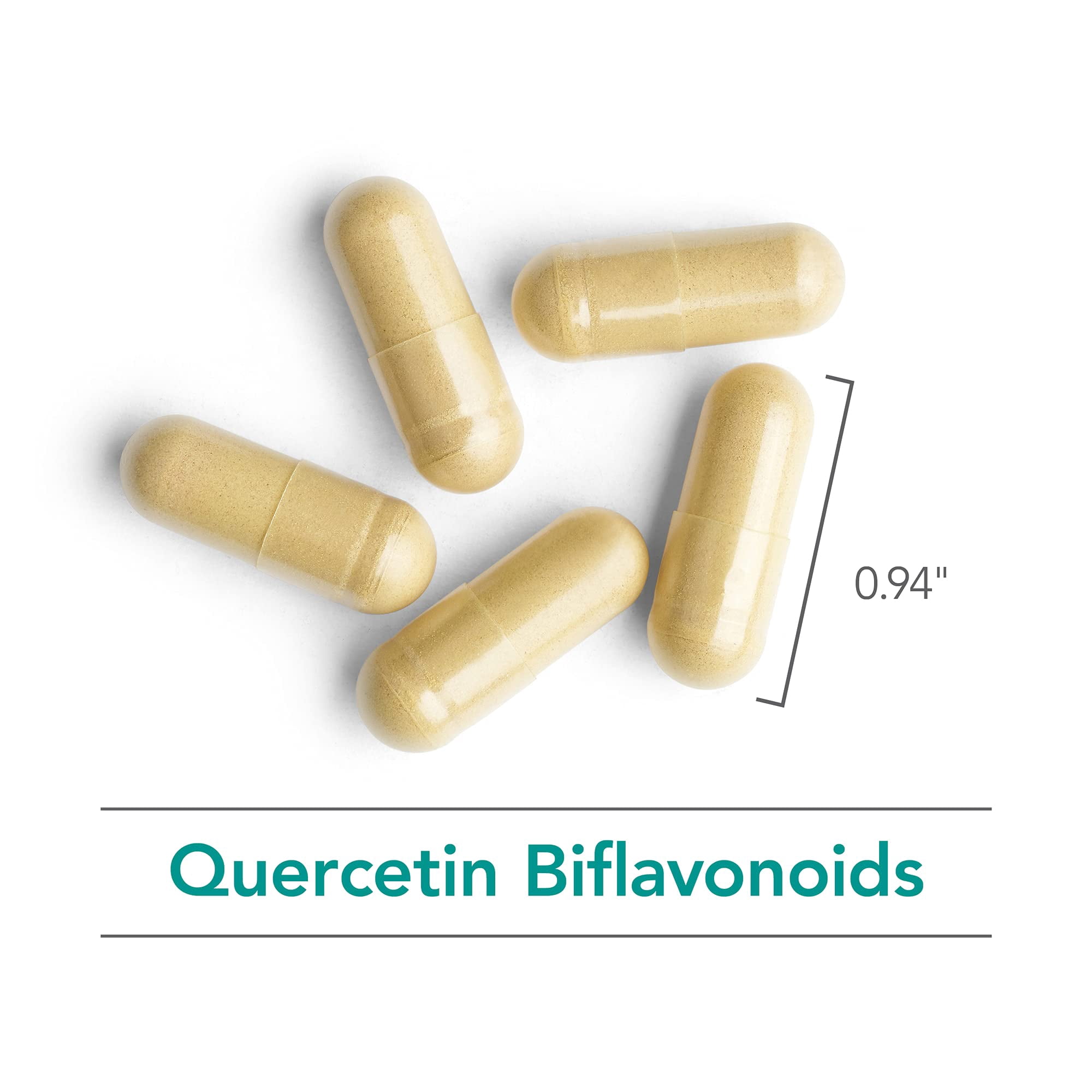 NutriCology Quercetin Bioflavonoids - Quercetin Supplement with Lemon Bioflavonoid Complex - Antioxidant & Immune Support - Hypoallergenic - 50 Servings - 100 Capsules