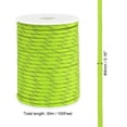 thumbnail image 2 of Uxcell 100FT 550 Paracord, 7 Strand Reflective Parachutes Cord Spool 4mm Survival Strong Rope String, Fluorescent Green, 2 of 5
