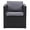 Black/Ash Grey, variant on CorLiving Parksville Patio Sectional Armchair