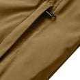 thumbnail image 6 of CHEEREAM Men's Lightweight Jackets Casual Windbreaker Stylish Light Golf Full Zip Up Work Dress Business Varsity Khaki L, 6 of 8