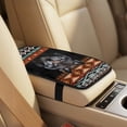 thumbnail image 4 of Xoenoiee Aztec Wolf American Tribal Pattern 5 Pack Car Accessories Set with Car Seat Covers/Seat Belt Pads/Center Console Pad, Universal Fit PU Leather Car Decor Interior Accessories, 4 of 7
