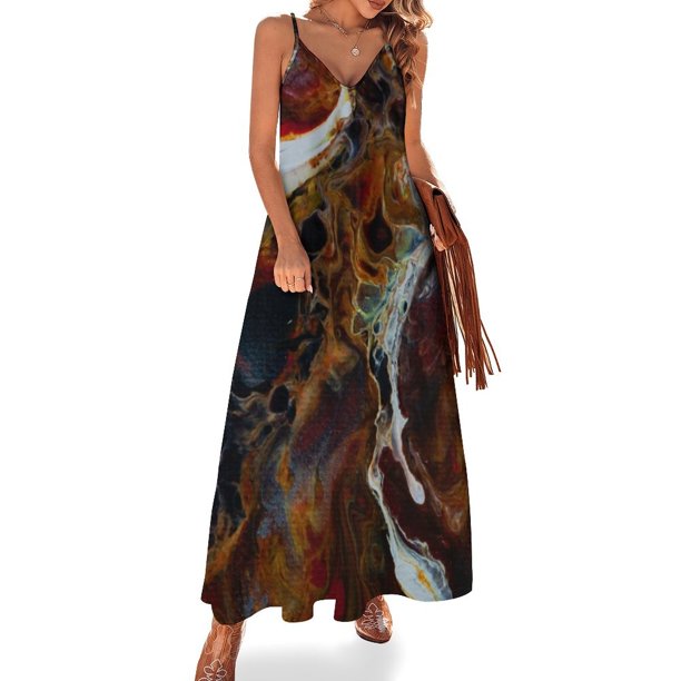 Paisaje ondulado 8 Vestido sin mangas Vestidos de verano Vestidos de verano de mujer 2024