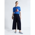 thumbnail image 2 of Free Assembly Women's and Women's Plus High Rise Wide Leg Pleated Culotte Pants, Sizes XS-XXL, 2 of 5
