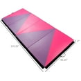 thumbnail image 4 of Soozier PU Exercise Gym Mat Stretching Yoga Sport Tumbling Pad, Pink and Purple, 4 of 9