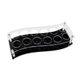 thumbnail image 2 of Soporte acrílico para copas de vino, estante para vasos de whisky, vitrina expositora, accesorios de bar, bandeja de degustación para bar doméstico, Ondulado, 2 of 8