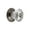 Antique Pewter, variant on Grandeur Vers-Crys-Knob-Geo Versailles 1-3/8" Vintage Luxury Fluted Crystal Cabinet Knob -