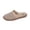 Khaki, variant on Women's Breathable Linen Mesh Closed Toe Mules, Ladies Breathable Mesh Mules Hollow Out Summer Clogs, Lightweight Casual Slip On Shoes with Adjustable Metal Buckle, White, 36