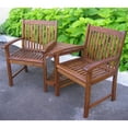 thumbnail image 2 of Outdoor Wood Corner Double Chair, 2 of 2