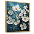 thumbnail image 2 of Designart "Dogwood Delight White Blue wall decor I" Floral & Botanical Floater Framed Canvas Art Print, 2 of 7