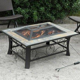 Fire Sense Square Fire Pit Walmart Com