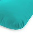 thumbnail image 3 of Jordan Manufacturing Sunbrella 74" x 22" Canvas Aruba Turquoise Solid Rectangular Outdoor Chaise Lounge Cushion with Ties and Hanger Loop, 3 of 11