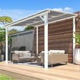 thumbnail image 6 of AECOJOY 8' x 10' Hardtop Gazebo Outdoor Aluminum Pergola ​For Garden, Patio, Backyard-​White, 6 of 8