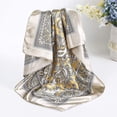 thumbnail image 6 of AWAYTR 4 Pcs 35” Satin Large Silk Scarf Square Head Scarves Women Silk Like Neck Scarf Hair Sleeping Wraps Turban Lightweight Silk Bandana, 6 of 10