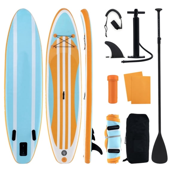 Airfind All-Around Inflatable Stand Up Paddle Board with Anti-Slip EVA Deck and 3 Removable Fins plus Accessory Kit and Travel Bag, Blue