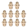 thumbnail image 1 of Latón Recta Grasera M8 x 1mm Rosca Hidráulico Engrasador Accesorios, 10 Piezas, 1 of 5