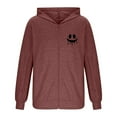 thumbnail image 5 of Txeol Mens Dialysis Sweatshirts Full Zip Lightweight Hemodialysis Hoodie Jackets Warm Drawstring Sweatshirt with Arm Zipper,Wine,M, 5 of 7