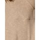 thumbnail image 5 of Vestidos de punto INSPIRE CHIC para mujer, vestido midi de canalé con manga larga, escote en V profundo, envolvente, corte A, talla M, color caqui, 5 of 5