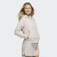 thumbnail image 5 of adidas Women's Standard Searsucker Quarter Zip Hoodie, Wonder Taupe, X-Small, 5 of 9