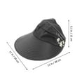 thumbnail image 2 of Raindrops 1Pc Summer Sun Block Hat with Foldable Structure for Easy Carrying, 2 of 7