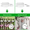 thumbnail image 3 of Solar Gutter Lights Outdoor 2 Pack, 9 LED Deck Fence Lights Waterproof for Wall, Deck, and Yard, 127*133*68mm-Warm Light, 3 of 6