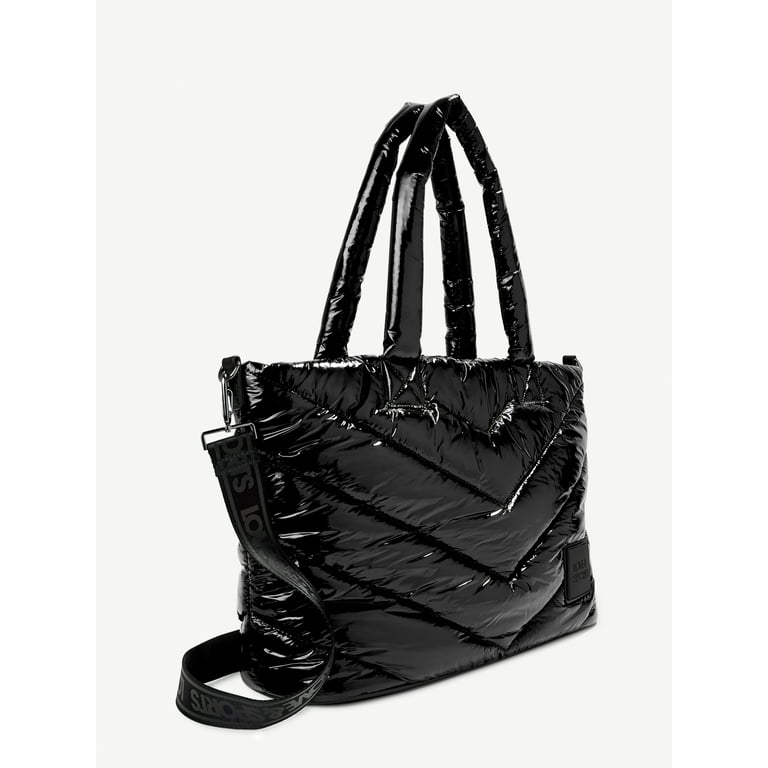 Black Small Re-nylon Padded Tote Bag