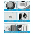 thumbnail image 2 of DISHUP Portable Washer and Dryer Combo Set, 19LBS Full-Automatic Washing Machine with Drain Pump & 13LBS Compact Dryer, White, 2 of 11